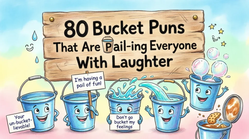 bucket puns and jokes