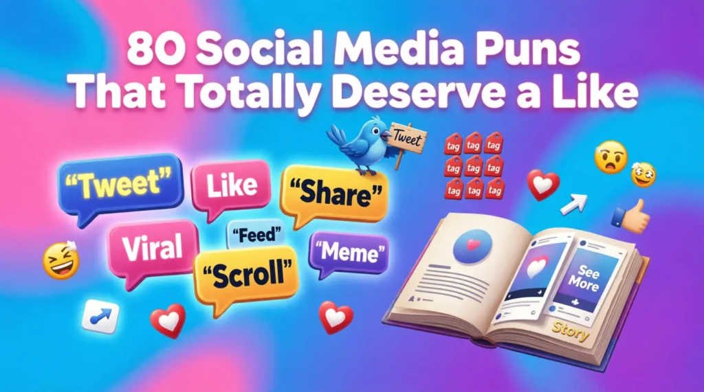 social media puns and jokes