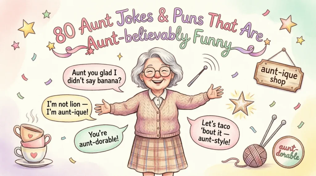 aunt jokes puns